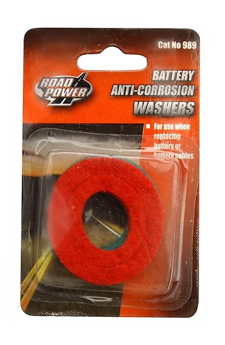 WOODS Road Power 0989 Anti-Corrosion Fiber Washers, 2 Pack (2 Washers), 6 and 12-Volt