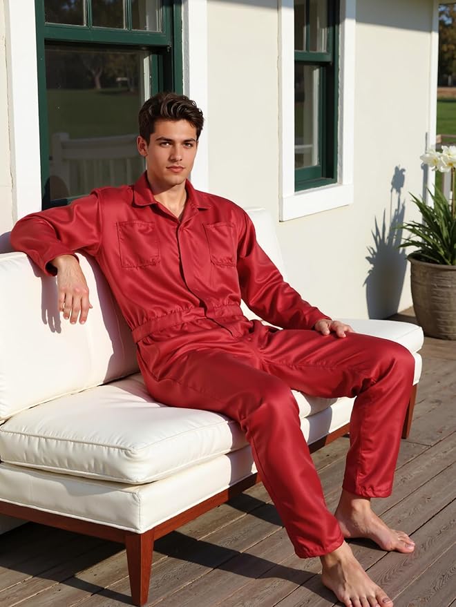 MCJC Coveralls for Men Adult Jumpsuit Coveralls Mechanic Work Uniform Halloween Horror Killer Costume