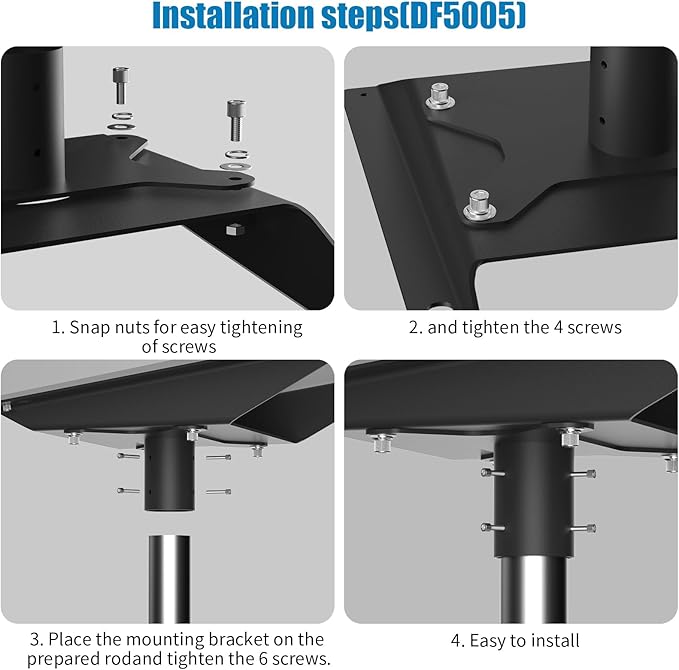Starlink Flat High Performance Pipe Adapter, TuoBak's Starlink Flat High Performance Pole Mount Kit,Starlink Flat High Performance Roof Mounting Kit