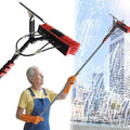 Water Fed Pole Brush Kit Water Fed Cleaning Brush with Squeegee,Solar Panel Window Cleaner Cleaning Brush Telescopic Window Cleaner Solar Panel Cleaning System Washing Kit(16FT/4.8M)