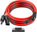10AWG Solar Panel to SAE Adapter Cable 15FT SAE Connector Battery Cable PV Solar Extension Wire with SAE Polarity Reverse Adapter for RV Caravan Solar Panel Battery Charger