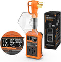 Kohree RV Surge Protector 50 Amp, RV Power Surge Voltage Protection, RV Adapter Plug with Real-Time Circuit Analyzer Smart Auto Shut Off LED Large Screen for Travel Trailers Camper, 50A 16000J-Orange