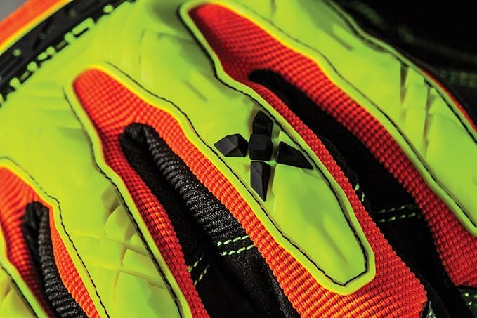 Ironclad mens Work Gloves EXO Hi Viz ImpactMedium, Hi-viz Yellow & Orange, Medium Pack of 1 US