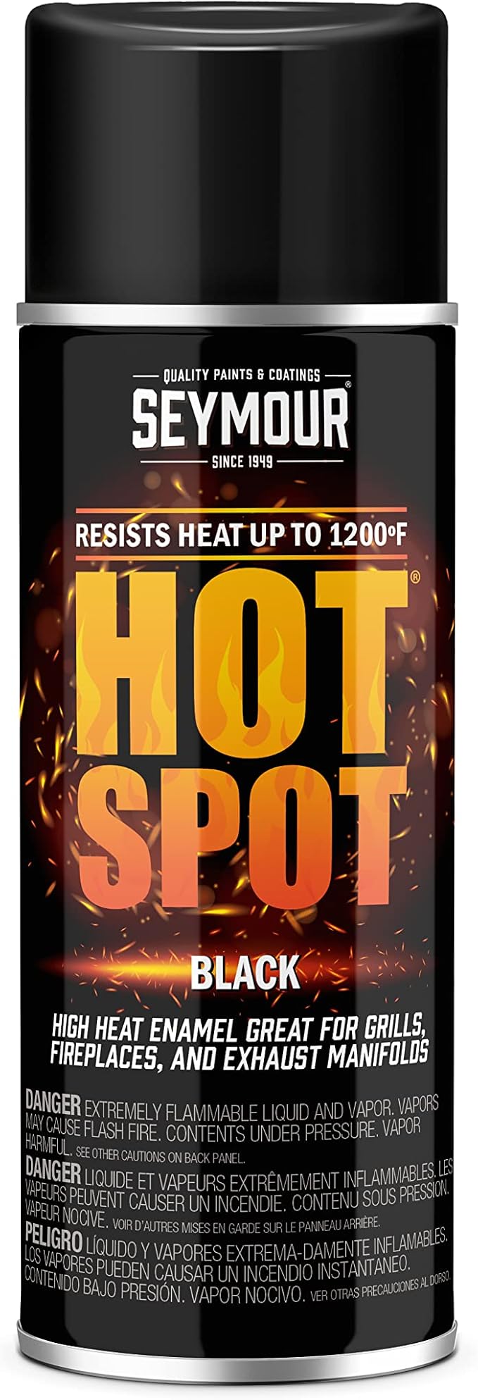 Seymour 16-1203 Hot Spot High Temperature Paints, Black