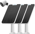 4W Solar Panel Charging Compatible with SimpliSafe Outdoor Security Camera only, with 13.1ft Waterproof Micro-USB Head Charging Cable, IP65 Weatherproof,Includes Secure Wall Mount(White)