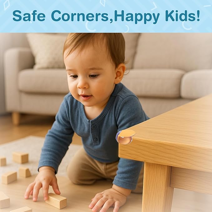 15 Pack Corner Protector for Baby - Clear & Transparent Edge Guards for Baby Proofing, Safety Furniture Corner Protectors for Furniture to Prevent Injuries (Ball Shaped)