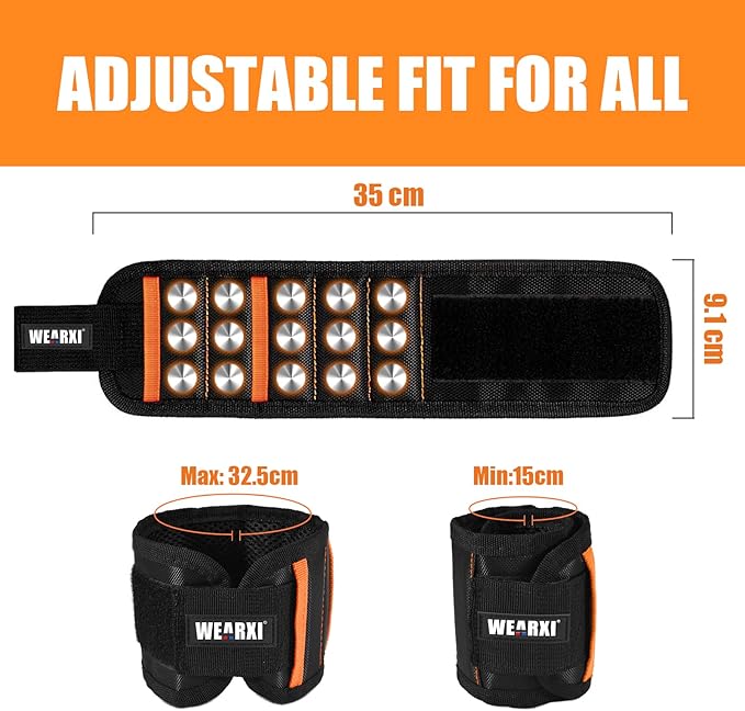 WEARXI Fathers Day Dad Gifts from Daughter Son, Magnetic Wristband Gifts for Men, Birthday Gift for Him, Dad Gift for Men Who Have Everything, Cool Gadgets