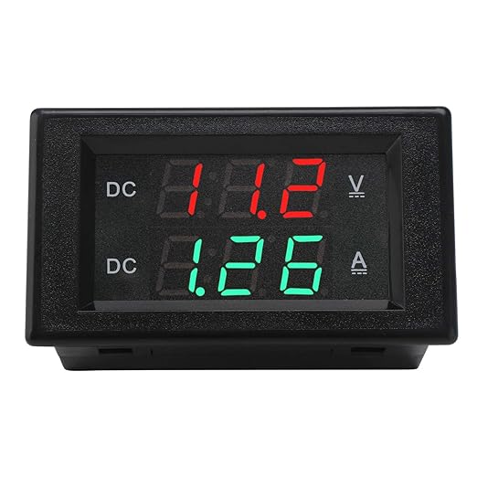 DROK DC 4.5-100V Digital Voltmeter Ammeter Multimeter Panel, DC Amp Meter Voltage Meter, Current Meter 0-50A Volt Tester, LED Display Voltage Gauge for Automotive Motor Battery