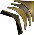 Corner Protector for Furniture Table, Metal Corner Guard, Retro Antique Decorative Furniture Edge Corners Guard Safety Covers Bumpers for Desk Speaker Jewelry Box Cabinet Corner Protectors (Bronze)