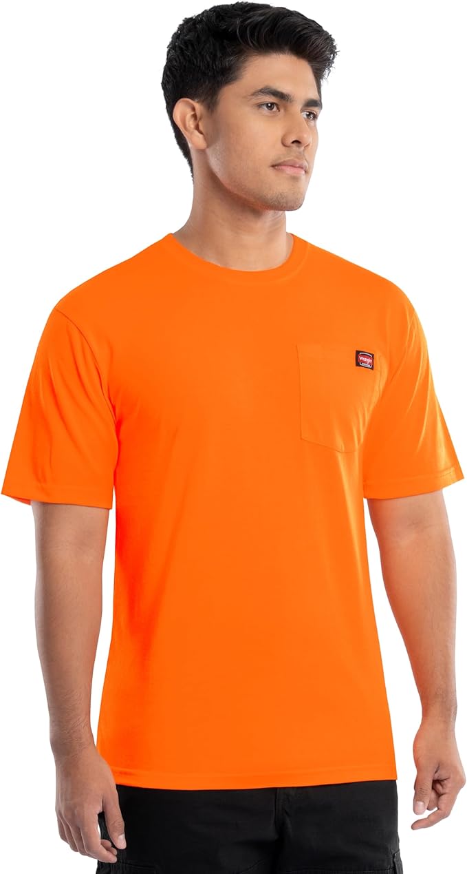 Wrangler Men's Short Sleeve Pocket T-Shirt, 2-Pack