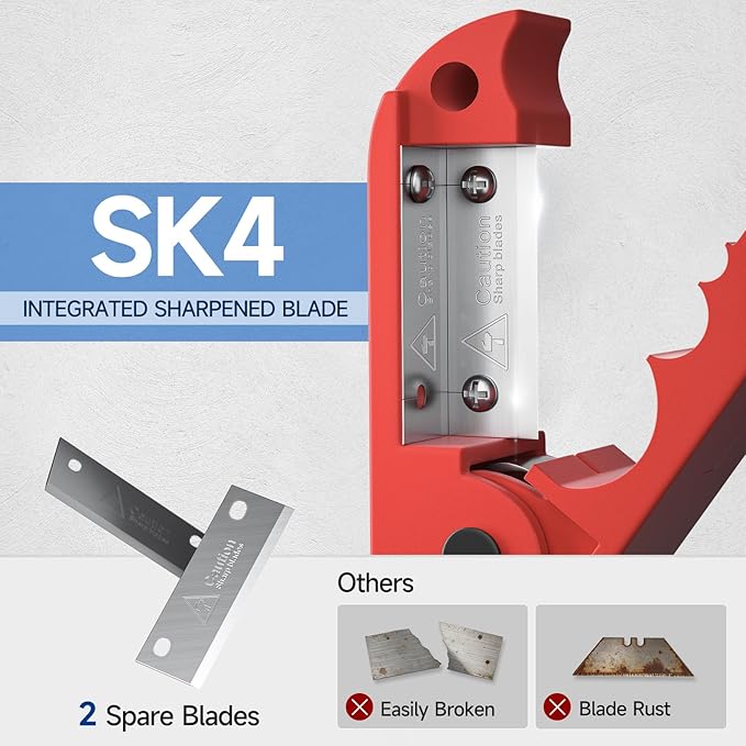 iCrimp Round Cable Stripper for AWG 12 to 4/0, Adjustable Cable Jacket Stripper,Wire Stripping Tool with 2 Spare Blade