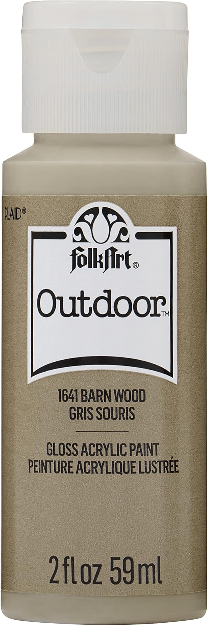 FolkArt Outdoor Acrylic Paint, 2 Oz, Barn Wood