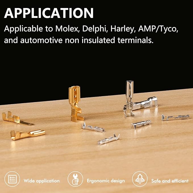 Knoweasy JST Crimper and Molex Crimper Works on AWG24-12/0.21-3.31mm² JAM, Molex, Tyco, JST Terminals and Connectors for FPV, Drone Servo Model KN-2510