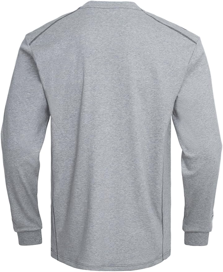 FR Shirts for Men CAT2/HRC2 6.5oz Lightweight Fire Resistant Shirts for Men Long Sleeve Crewneck T-Shirt