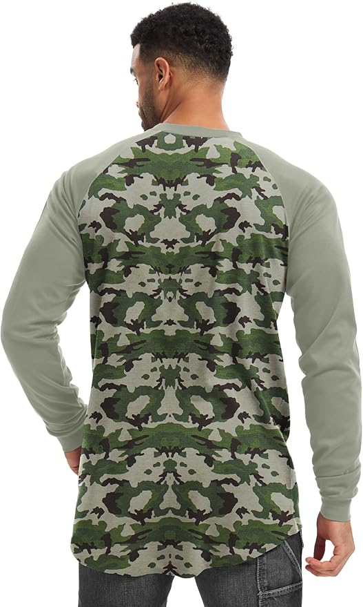 WORKWEYA FR Shirts for Men 5.5OZ Light Weight Welding Flame Resistant Shirts NFPA2112 CAT2