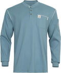 FR Shirts for Men CAT2/HRC2 Flame Resistant Shirts 6.5oz Light Weight Long Sleeve Fire Retardant Shirts