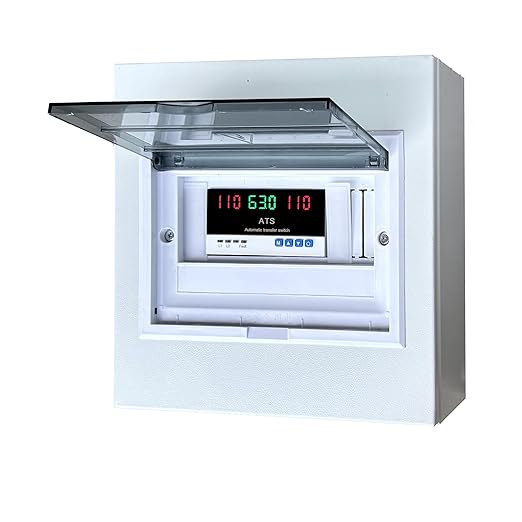Automatic Generator Transfer Switch 63A 110V Dual Power Supply with LED Display L1 Preferred 50/60Hz CE Certified ATS Automatic Transfer Switch ensures Stable Transmission and is Easy to use