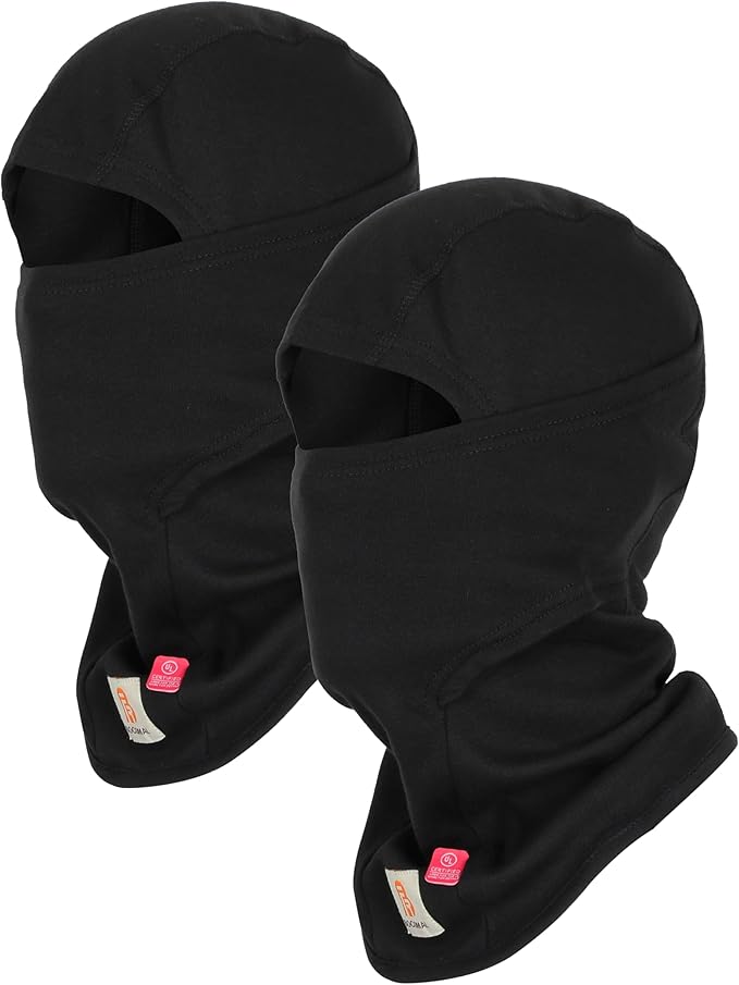 BOCOMAL FR Flame Resistant Balaclava Face Mask Arc Rated NFPA2112 CAT2 Helmet Liner Covering Hood for Welding