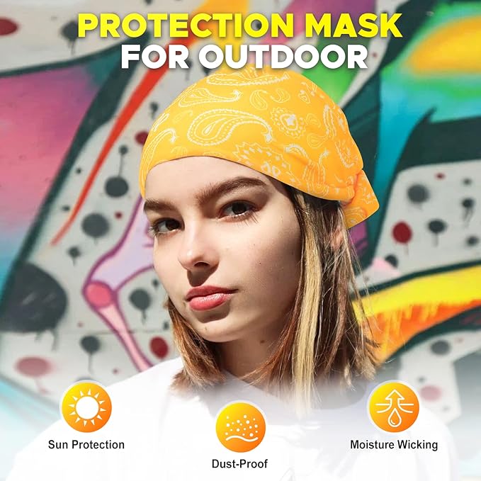 JOEYOUNG Headwear, Bandana, Neck Gaiter Head Wrap Headband Balaclava Magic Scarf