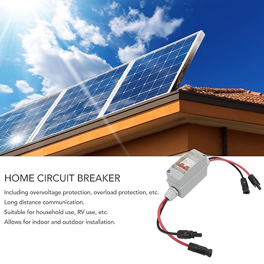 Solar Disconnect Switch, 30 Amp Solar Panel Disconnect Switch, Outdoor Small Breaker Box, Miniature Circuit Breaker 1000V