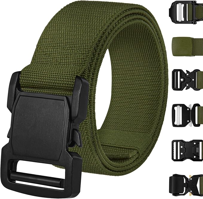 TECEUM Tactical Belt – Heavy-Duty & Quick Release – Military, Work, Rigger, Duty & Utility Belt for Men