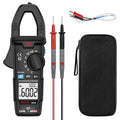 MESTEK Digital Clamp Meter Multimeter, TRMS 6000 Counts 600A Current Amp Volt Meter, Auto-Ranging Voltage Tester Measures AC DC Current Voltage Resistance Capacitance Temperature Diodes Continuity NCV