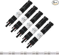 OYMSAE Solar Fuse Holder Inline Male & Female Connector 15 Amp PV Fuse for Solar Panel, Waterproof, Black,5PCS