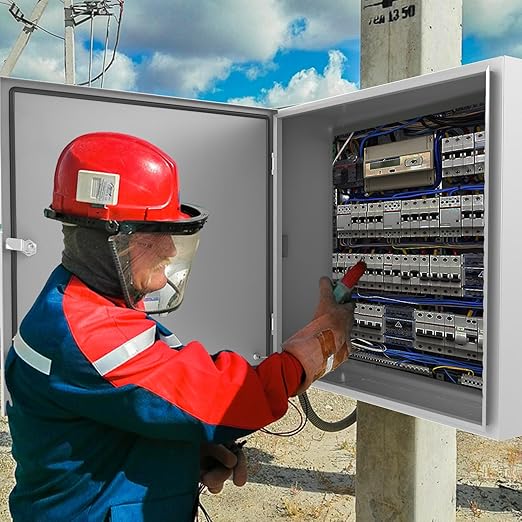 Outdoor Electrical Box 24 x 24 x 8'' Nema 4X Enclosure Waterproof Junction Box Electrical Enclosure Lockable Weatherproof Enclosure Box