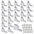 Lay in Connector Pool Bonding Lug, 24 Pack Aluminium Lay-in Clamps with 304 SS Screws for Grounding Swimming Pools Spas and Conduits, 4-14 Wire Range