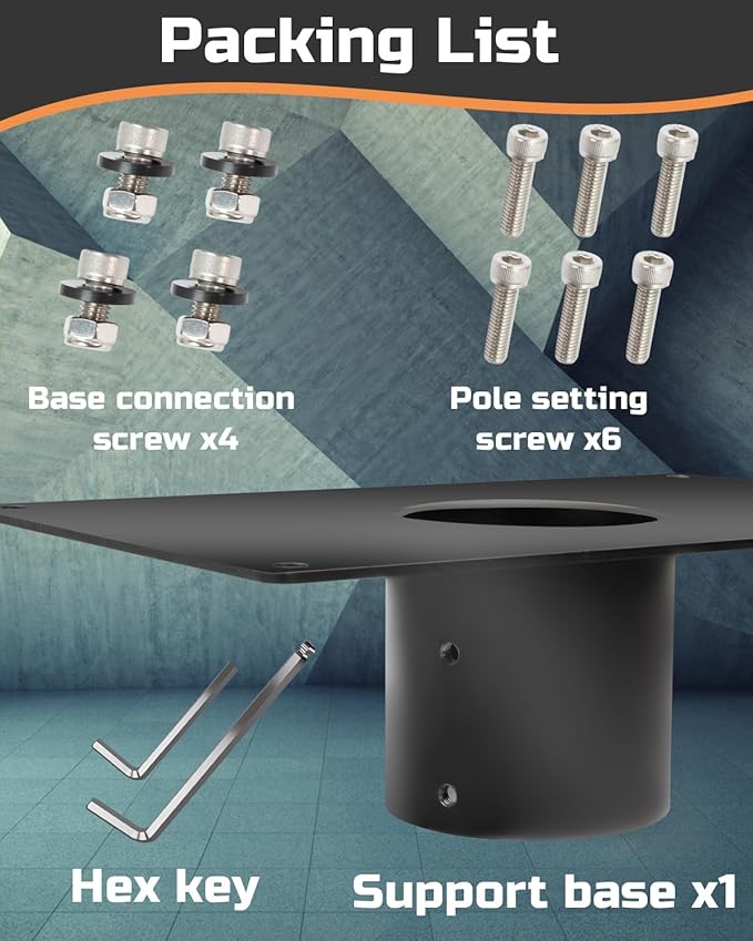 Starlink Flat High Performance Pipe Adapter, Beciety Mounting Kit for Antenna, Pole, and Roof Mount