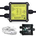 15 Amp Automatic Transfer Switch for RV,Speedboats,Travel Trailer,Camper Van,120V Generator Transfer Switch for Inverter/Shore Power/Generators