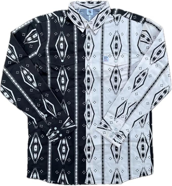 WoahBros FR Shirts for Men, 8oz Midweight Flame Resistant Welding Shirt, 100% Cotton, Pearl Snap Buttons - CAT2/NFPA2112