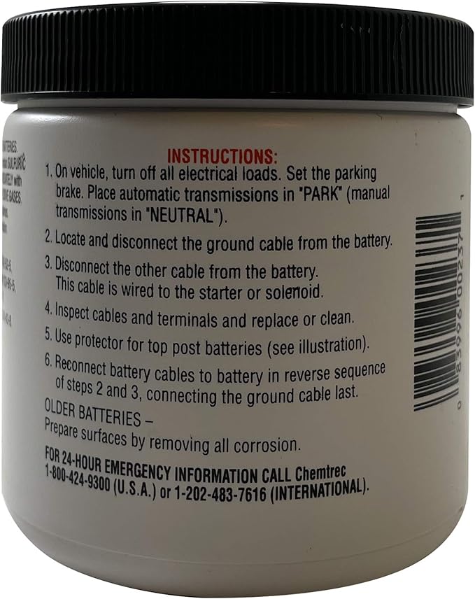 Sherco-Auto Black Battery Top Post Terminal Protectors - Anti Corrosion Washers - Jar of 100 - Made in USA