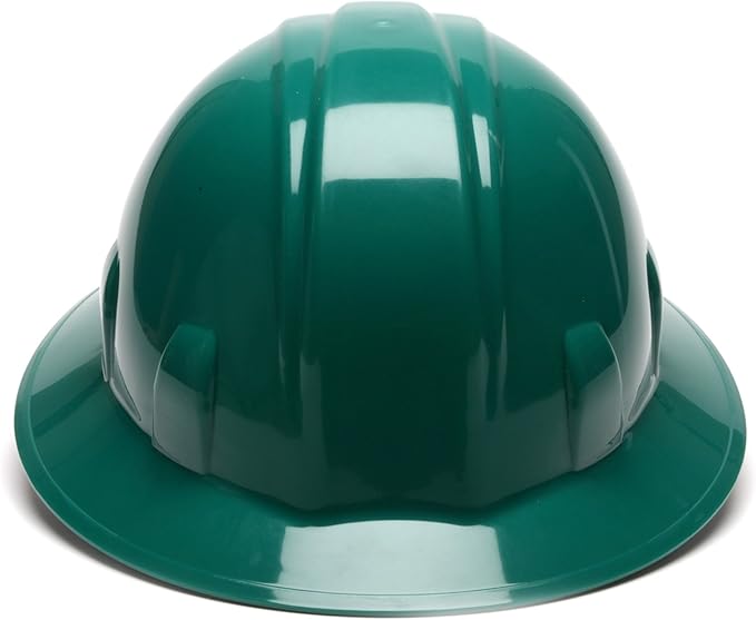 Pyramex Safety SL Series Full Brim Hard Hat 4-Point Ratchet Suspension