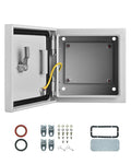 Waterproof Electrical Enclosure 8 x 8 x 6'', Outdoor Electrical Box Weatherproof, Electrical Junction Box with Reinforced Lock