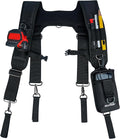 MELOTOUGH Tool Belt Suspenders Construction Bag Suspenders Padded Work belt Suspenders for Carpenter/Electrician/Roofing/Farmer work Suspension Rig(H Back)