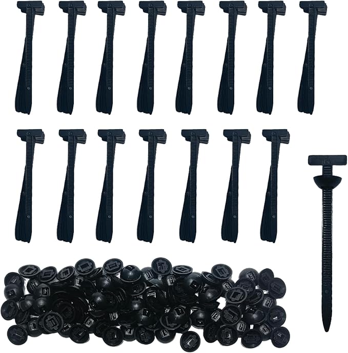 150Pcs Zip Ties, Cable Ties, Nylon Universal Cable Tie Buckle, Heavy Duty Self-Locking Zip Ties, With Pin And Button, UV Resistant Fastener For Automotive Maintenance