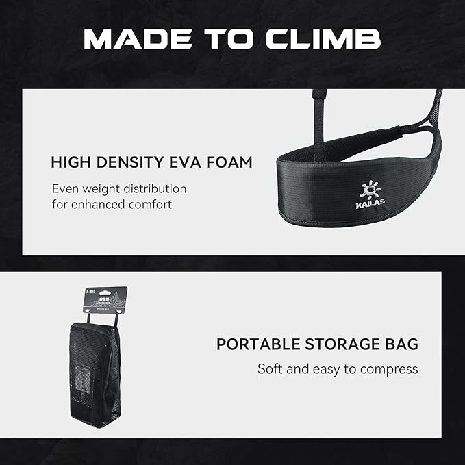 KAILAS Airo Rock Climbing Harness Men Roofing Harnesses Rescue Mountaineering Safety Belt Women Comfortable Lightweight