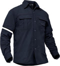 TACVASEN Men's Convertible Long Sleeve Fishing Shirts Lightweight Quick Dry Button Up Tactical Sun Shirts for Safari Hiking