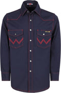BOCOMAL FR Welding Shirts Heavyweight Stretch Canvas Snaps Down Reinforced Stitching Western Style Fire Resistant Jackets