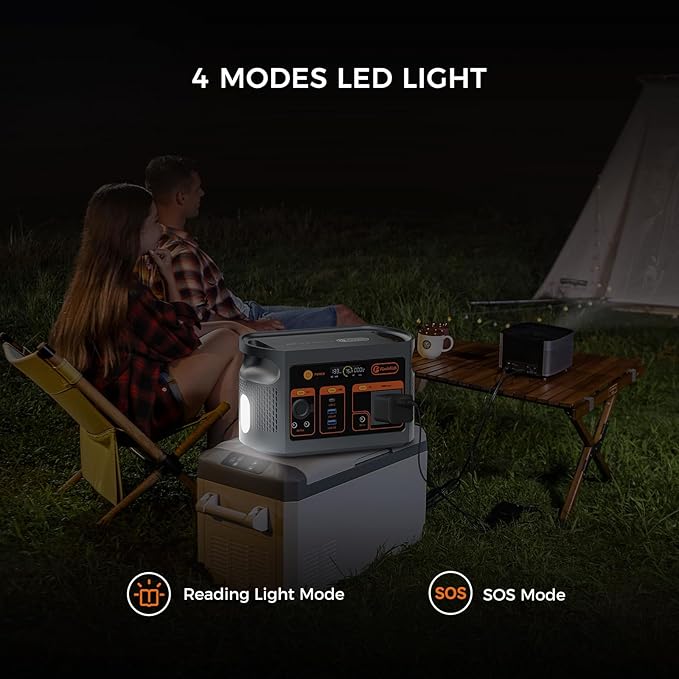 FF Flashfish Portable Power Station, 179Wh LiFePO4 Battery Pack, Solar Generator With 300W AC Output(Peak 600W), UPS, Full Charge in 70Min., Backup Power Emergency Power Supply For Home, Camping, CPAP