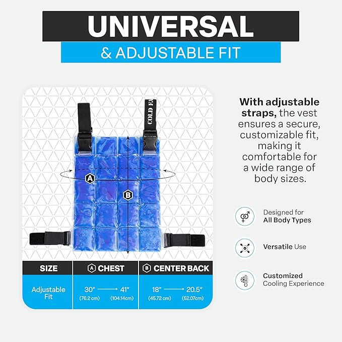 COLD FACTOR Ice Pack Cooling Vest for Men & Women—Lightweight, Adjustable Phase Change Cooling Vest for Hot Weather, Athletes, Outdoor Work, Industrial Use - Breathable Technology, Functional, Stylish