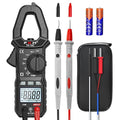 FKM AC/DC 600 Amp Clamp Meter Multimeter Tester TRMS 6000 Counts Auto-ranging Smart Digital Voltage Tester,for AC/DC Current/Voltage,NCV Detection,Capacitance,Resistance,Ohm,Continuity,Diode,Hz,Temp