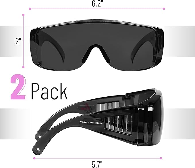 UNCO- Safety Goggles Over Glasses, Protective Goggles, Anti Fog, Work, Safety Glasses Over