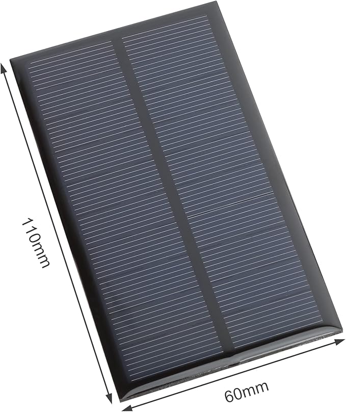 FellDen Micro Solar Panels Photovoltaic Solar Cells, 10PCS 5V 200mA Epoxy Solar Panel Kit Polycrystalline Solar Cells 110mmx60mm / 4.33"x 2.36"