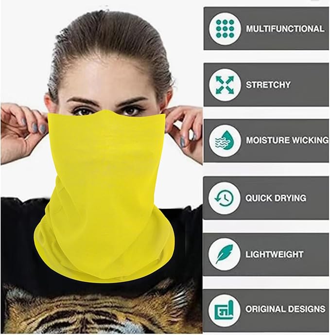 Neck Gaiter Masks Tube Scarf,Seamless Bandanas Buffs Gators,Ourdoor Face Mask Face Covering Multi Headwear