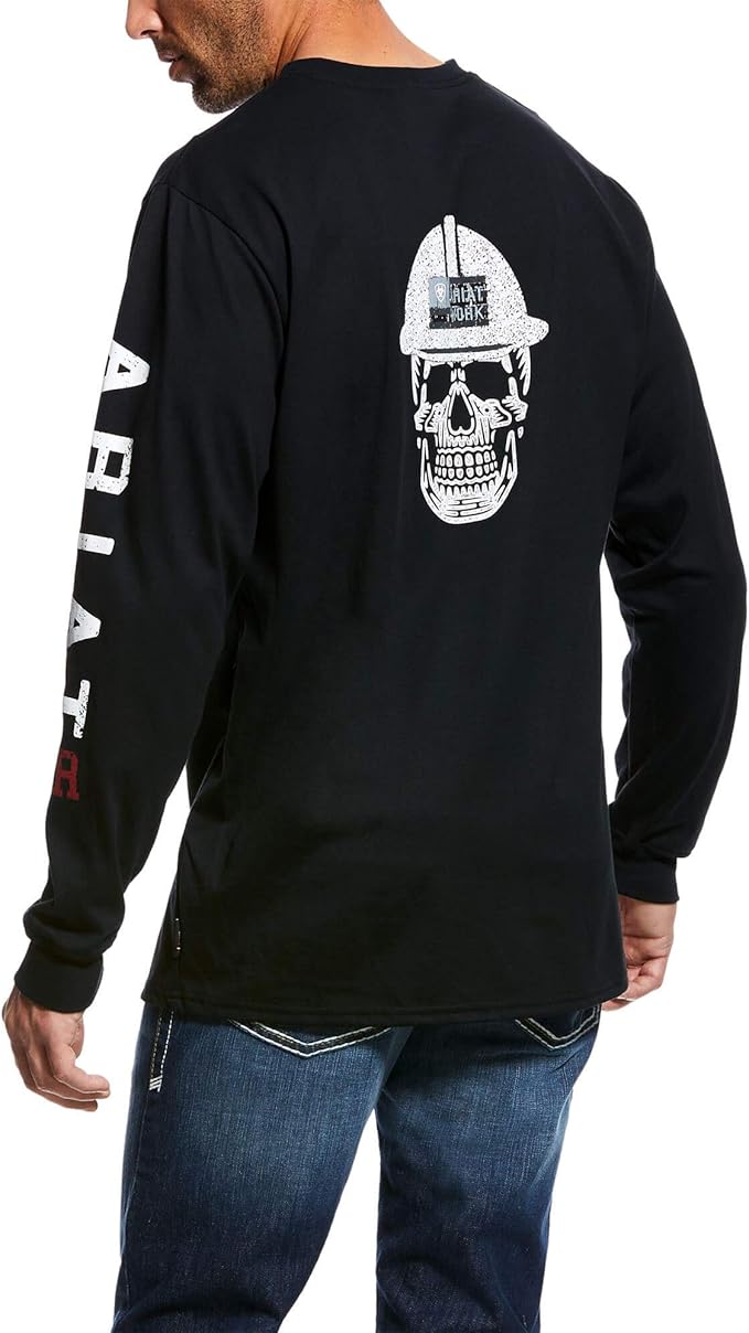 Ariat Mens Fr Roughneck Skull Logo T-Shirt