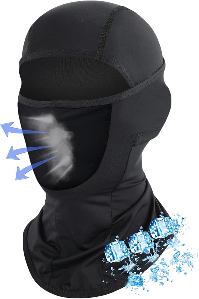 6 Packs Ski Mask Sun UV Protection Hood Breathable, Balaclava Face Mask for Men Women - Motorcycle Fish