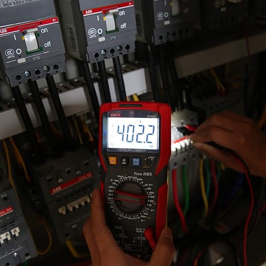 UNI-T Digital Multi Meter UT89X 6000 Counts True RMS Sine Wave Measurement Live Wire Test AC DC Voltage Current Ohm Capacitance Frequency Temperature Probe Diode Continuity Dual Range NCV hFE