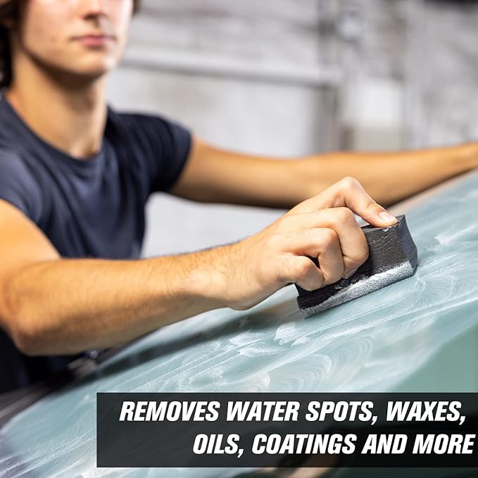Invisible Glass 91411 Glass Stripper – Hard Water Spot Remover | Strips Coatings, Waxes, Oils & Road Film | Preps Windshields for Rain Repellent & Ceramic Coating – 4 Fl Oz (Pack of 2)